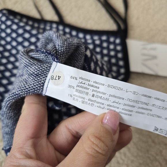 NWT Zara Knit Cropped Halter - Picture 7 of 8